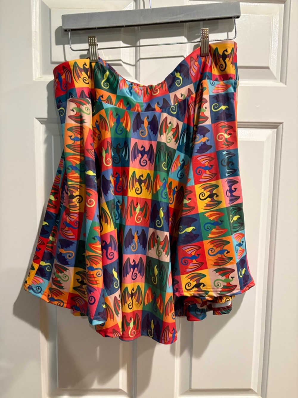 Women's Multicolor Circle Skirt - Flared Skater Style - Picture 3 of 6